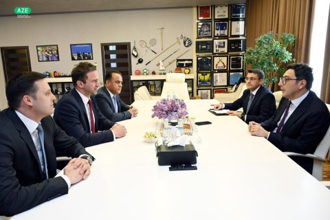 Farid Gayibov meets with CEV President - PHOTO