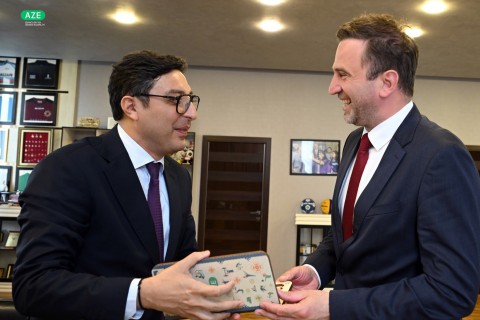 Farid Gayibov meets with CEV President - PHOTO