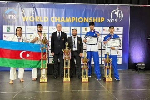 Azərbaycan karateçilərindən dünya çempionatında 4 medal - FOTO