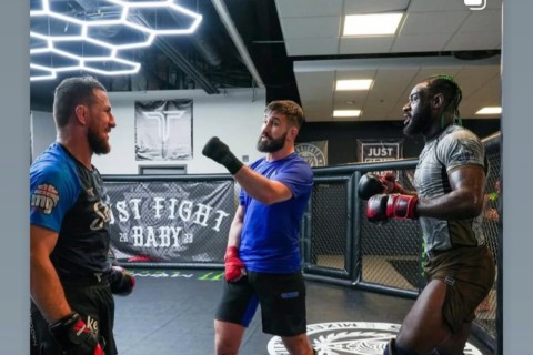 Nazim Sadıxov UFC çempionu ilə Bakıdakı turnirə hazırlaşır - FOTO