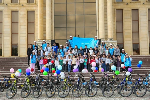 Bicycles gifted to children and teenagers in regions at the initiative of Leyla Aliyeva – PHOTO
