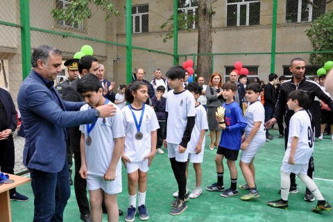 Məktəblər arasında minifutbol turnirinin qalibi bəlli olub - FOTO