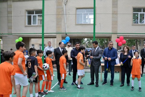 Məktəblər arasında minifutbol turnirinin qalibi bəlli olub - FOTO
