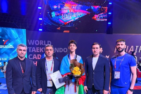 Saleh Heydərov dünya birinciliyində bürünc qazanıb - FOTO