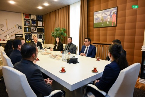 Fərid Qayıbov Türkiyənin Gənclər və İdman Nazirliyinin nümayəndələri ilə görüşüb - FOTO