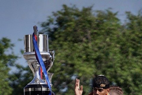 "Barselona"dan çempionluq paradı - FOTO/VİDEO