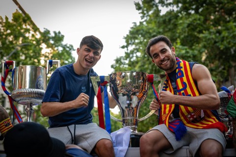 "Barselona"dan çempionluq paradı - FOTO/VİDEO