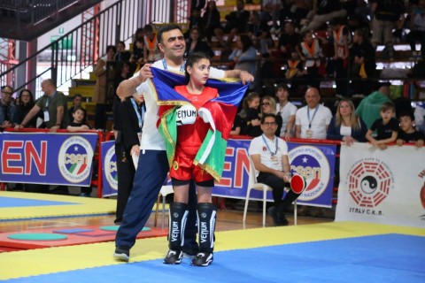 Prezidentin nəvəsi dünya çempionatının finalında - FOTO/VİDEO