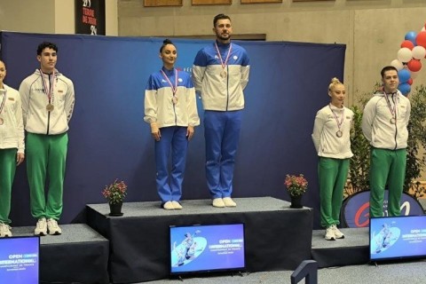 Gimnastlarımızdan Tuluzada 4 medal - FOTO