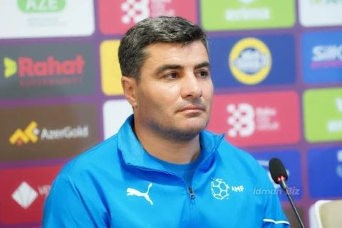 Главный тренер сборной Азербайджана: "Я заранее знал, что первый матч будет трудным"