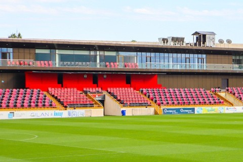 Qəbələ şəhər stadionu finala hazırdır - FOTO