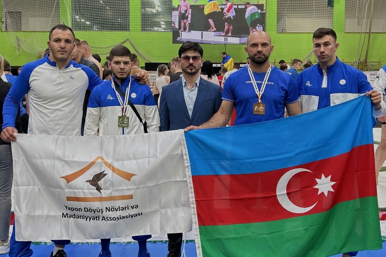 Азербайджанский сумоист завоевал медаль на чемпионате Европы - ФОТО