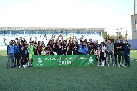 AFFA U-15 Liqasının qalibləri mükafatlandırılıb - FOTO