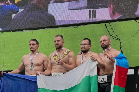 Азербайджанский сумоист завоевал медаль на чемпионате Европы - ФОТО