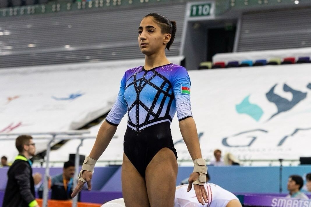 Deniz Aliyeva competes at European Championships