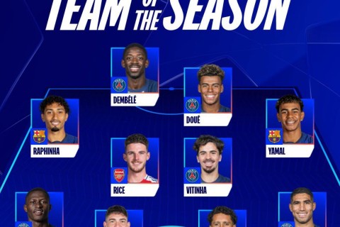 Dembele, Due və başqaları - Çempionlar Liqasının ən yaxşıları bəlli olub - FOTO