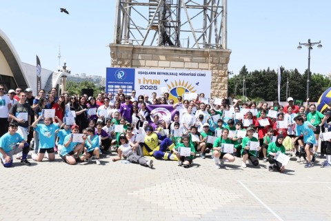 Uşaqların Beynəlxalq Müdafiəsi Gününə həsr olunmuş Voleybol Festivalı - FOTO