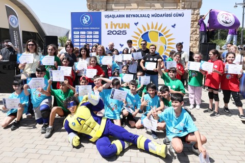 Uşaqların Beynəlxalq Müdafiəsi Gününə həsr olunmuş Voleybol Festivalı - FOTO