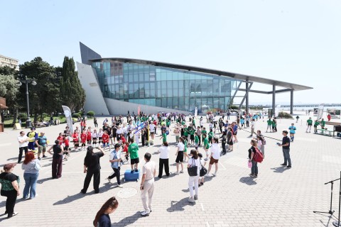 Uşaqların Beynəlxalq Müdafiəsi Gününə həsr olunmuş Voleybol Festivalı - FOTO