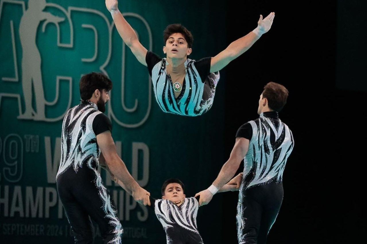 Silver hat-trick for Azerbaijani acrobats at World Cup