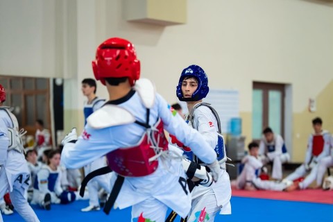 Taekvondoçularımız açıq dairəvi döyüş məşqləri keçib - FOTO