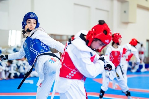 Taekvondoçularımız açıq dairəvi döyüş məşqləri keçib - FOTO