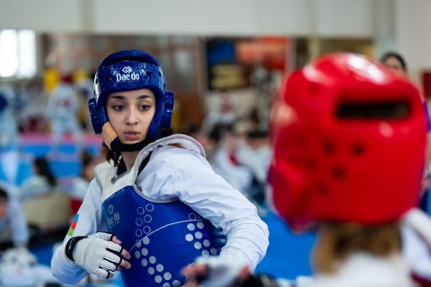 Taekvondoçularımız açıq dairəvi döyüş məşqləri keçib - FOTO