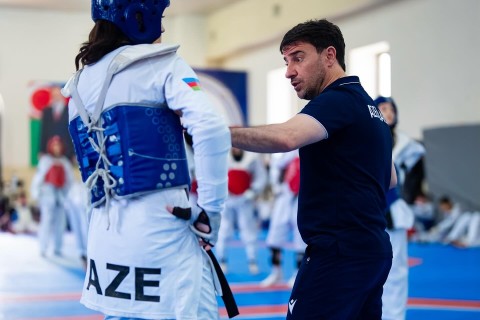Taekvondoçularımız açıq dairəvi döyüş məşqləri keçib - FOTO