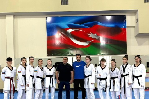 Taekvondoçularımız açıq dairəvi döyüş məşqləri keçib - FOTO