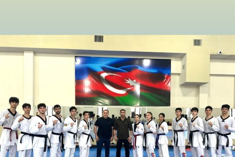 Taekvondoçularımız açıq dairəvi döyüş məşqləri keçib - FOTO