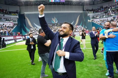 Bakıda təşkil olunan minifutbol üzrə dünya çempionatının mükafatlandırma mərasimi keçirilib - FOTO/VİDEO