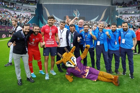 Bakıda təşkil olunan minifutbol üzrə dünya çempionatının mükafatlandırma mərasimi keçirilib - FOTO/VİDEO