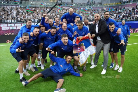 Bakıda təşkil olunan minifutbol üzrə dünya çempionatının mükafatlandırma mərasimi keçirilib - FOTO/VİDEO