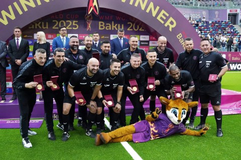Bakıda təşkil olunan minifutbol üzrə dünya çempionatının mükafatlandırma mərasimi keçirilib - FOTO/VİDEO