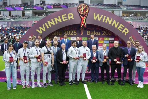 Bakıda təşkil olunan minifutbol üzrə dünya çempionatının mükafatlandırma mərasimi keçirilib - FOTO/VİDEO