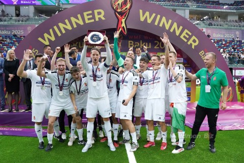 Bakıda təşkil olunan minifutbol üzrə dünya çempionatının mükafatlandırma mərasimi keçirilib - FOTO/VİDEO