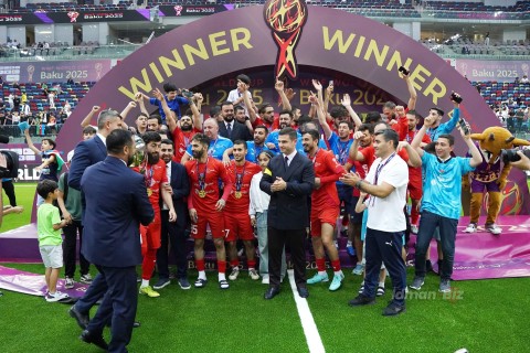 Bakıda təşkil olunan minifutbol üzrə dünya çempionatının mükafatlandırma mərasimi keçirilib - FOTO/VİDEO