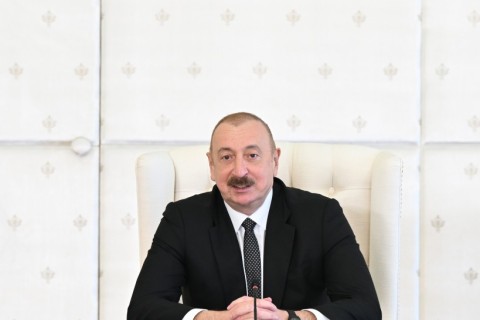 Prezident İlham Əliyev Azərbaycan millisinin üzvlərini qəbul edib - YENİLƏNİB/FOTO