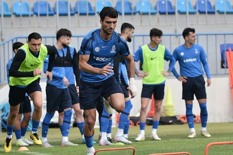 Millimizin Latviya ilə oyun öncəsi məşqi - FOTO