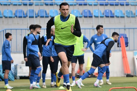 Millimizin Latviya ilə oyun öncəsi məşqi - FOTO