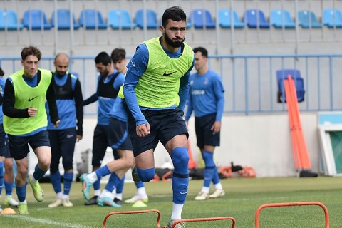 Millimizin Latviya ilə oyun öncəsi məşqi - FOTO