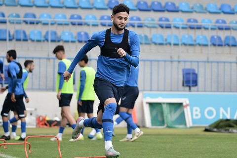 Millimizin Latviya ilə oyun öncəsi məşqi - FOTO