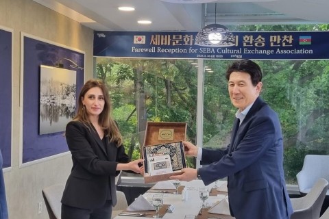 Azərbaycan Taekvondo Federasiyasının rəsmisi Koreyada görüşlər keçirib - FOTO