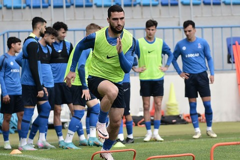 Millimizin Latviya ilə oyun öncəsi məşqi - FOTO