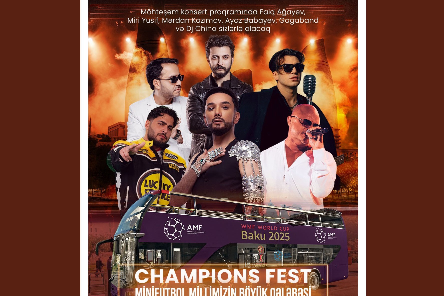 Yığmamızın dünya çempionu olması münasibətilə konsert keçiriləcək