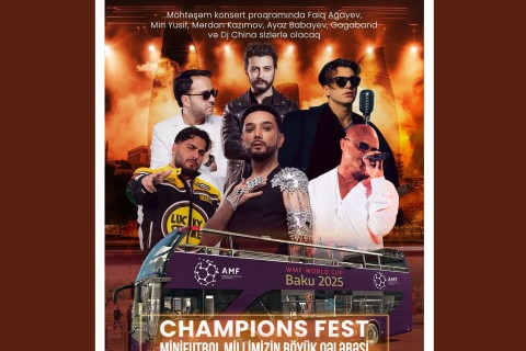 Yığmamızın dünya çempionu olması münasibətilə konsert keçiriləcək