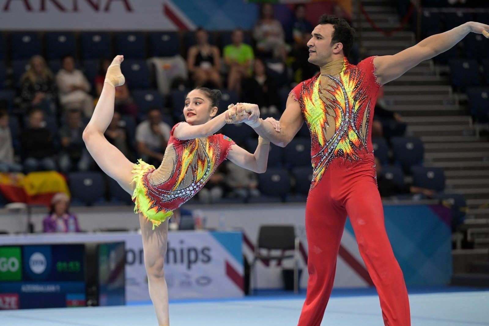 Athletes begin podium training ahead of Acrobatic Gymnastics World Cup in Baku
