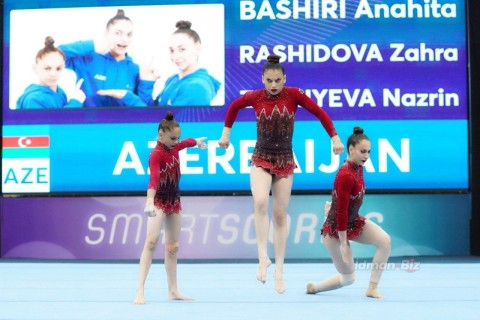 Azərbaycan akrobatları Dünya kubokuna uğurla başlayıblar - YENİLƏNİB - FOTO