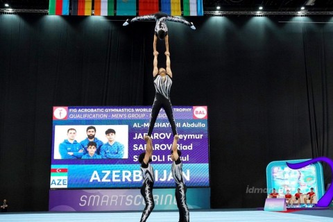 Azərbaycan akrobatları Dünya kubokuna uğurla başlayıblar - YENİLƏNİB - FOTO