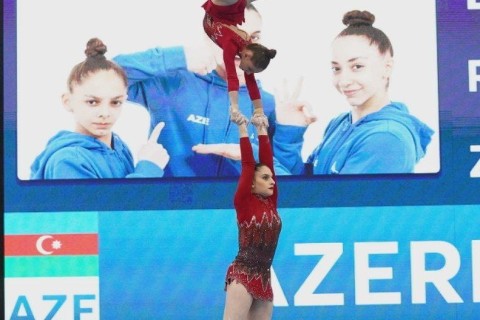 Azərbaycan akrobatları Dünya kubokuna uğurla başlayıblar - YENİLƏNİB - FOTO